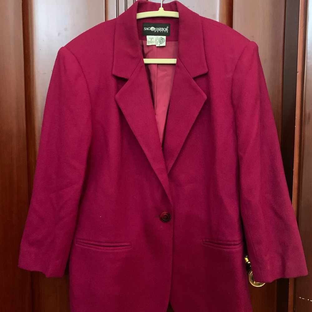 Sag harbor vintage plum blazer